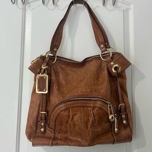B Makowsky brown leather purse